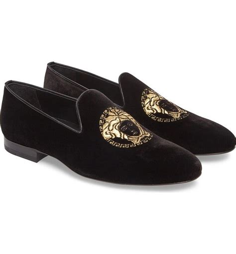 versace loafers mens replica|versace medusa velvet loafers.